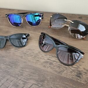 Stylish Black and Brown Sunglasses Set *qty 4